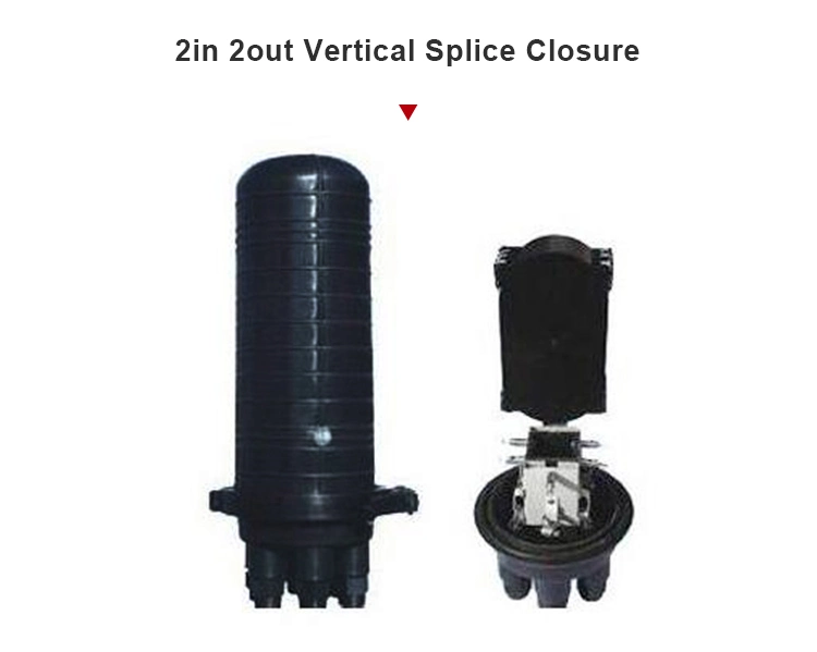 2in 2out Vertical Fiber Optical Splice Closure